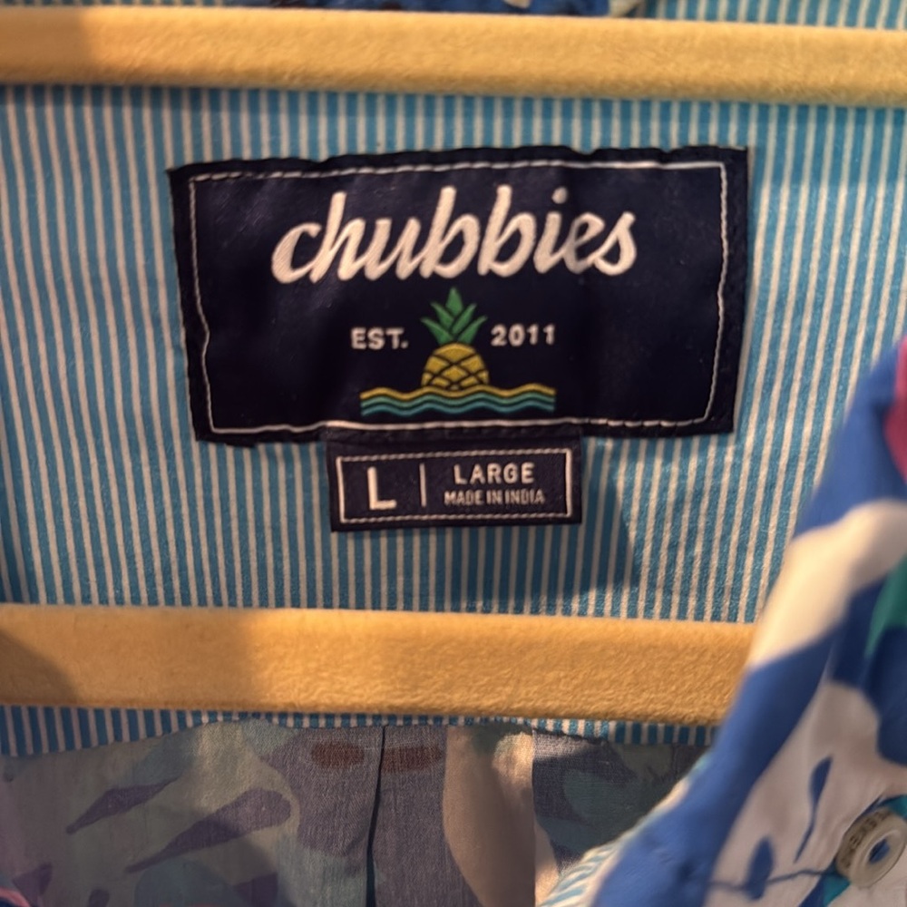 Chubbies Men's Vibrant Floral Button Down Shirt - Picture 2 of 4
